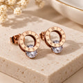 Boucles d'oreilles cercle chiffres romains